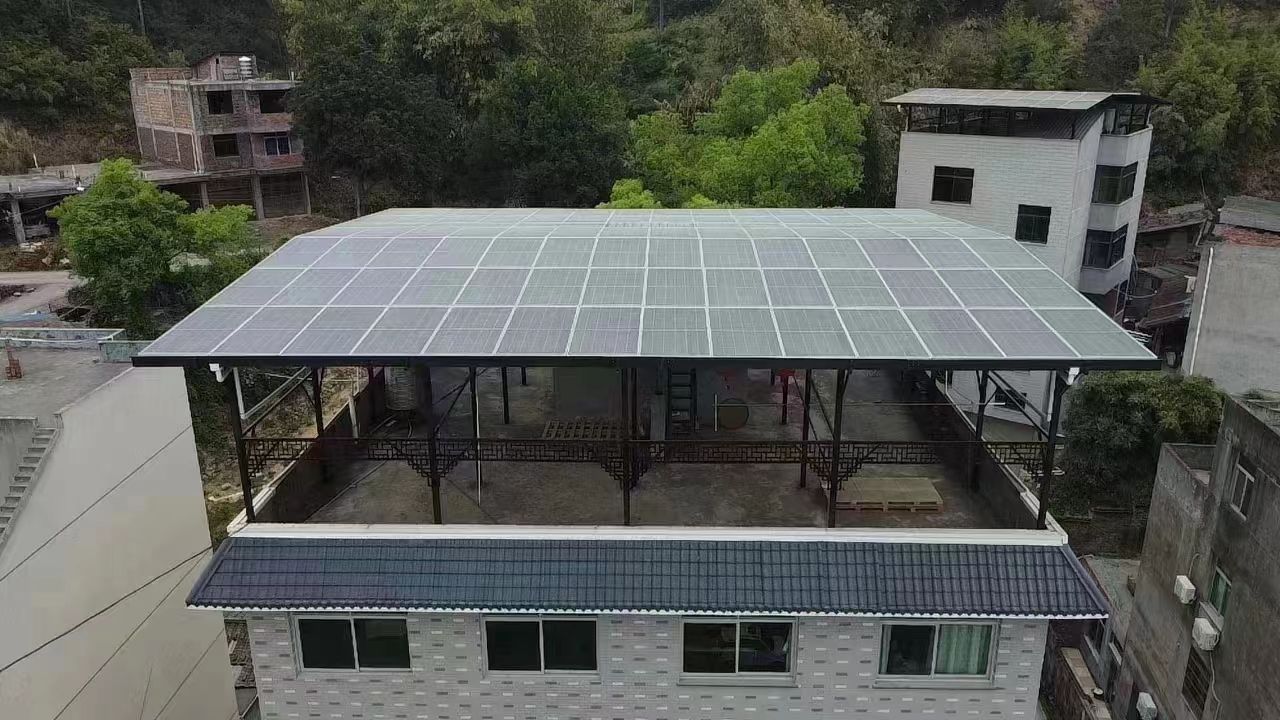 巨野15kw+10kwh自建别墅家庭光伏储能系统